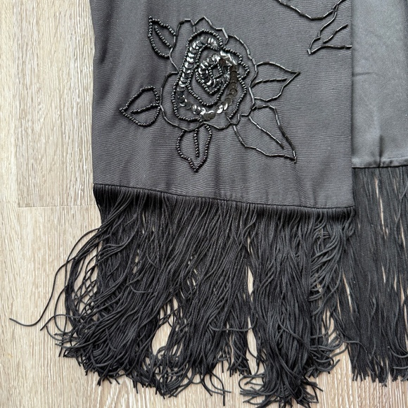 Retro 80s Matc Allen Fringe Sequin Vest - Picture 4 of 7